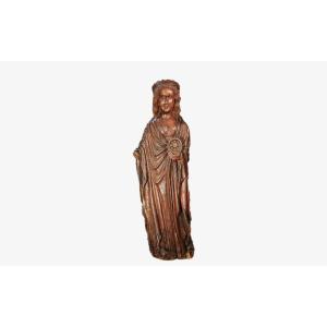 Romanesque-era Statue, 15th Century, Saint Catherine