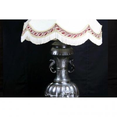 Large Chinese Bronze Lamp