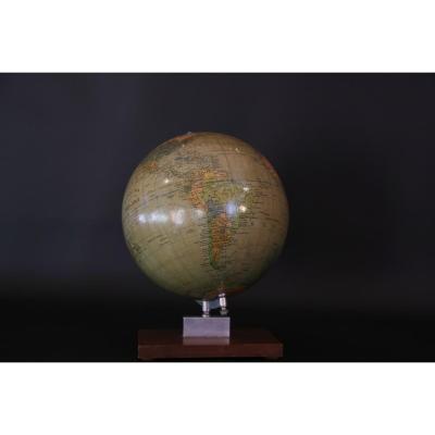 Globe Terrestre, 1960, Berolina, Poilitischer, Erdglobus