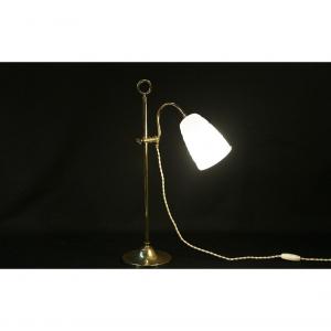 Lampe De Bureau, Art Deco, Laiton