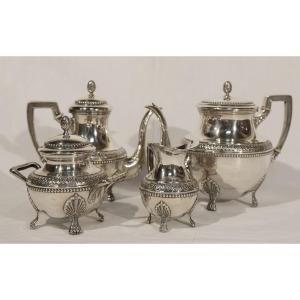 Sterling Silver Coffee And Tea Service, Madrid