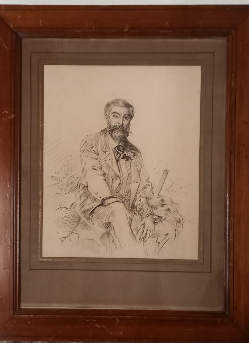 Pencil Drawing By Dupain Edmond Louis-photo-2