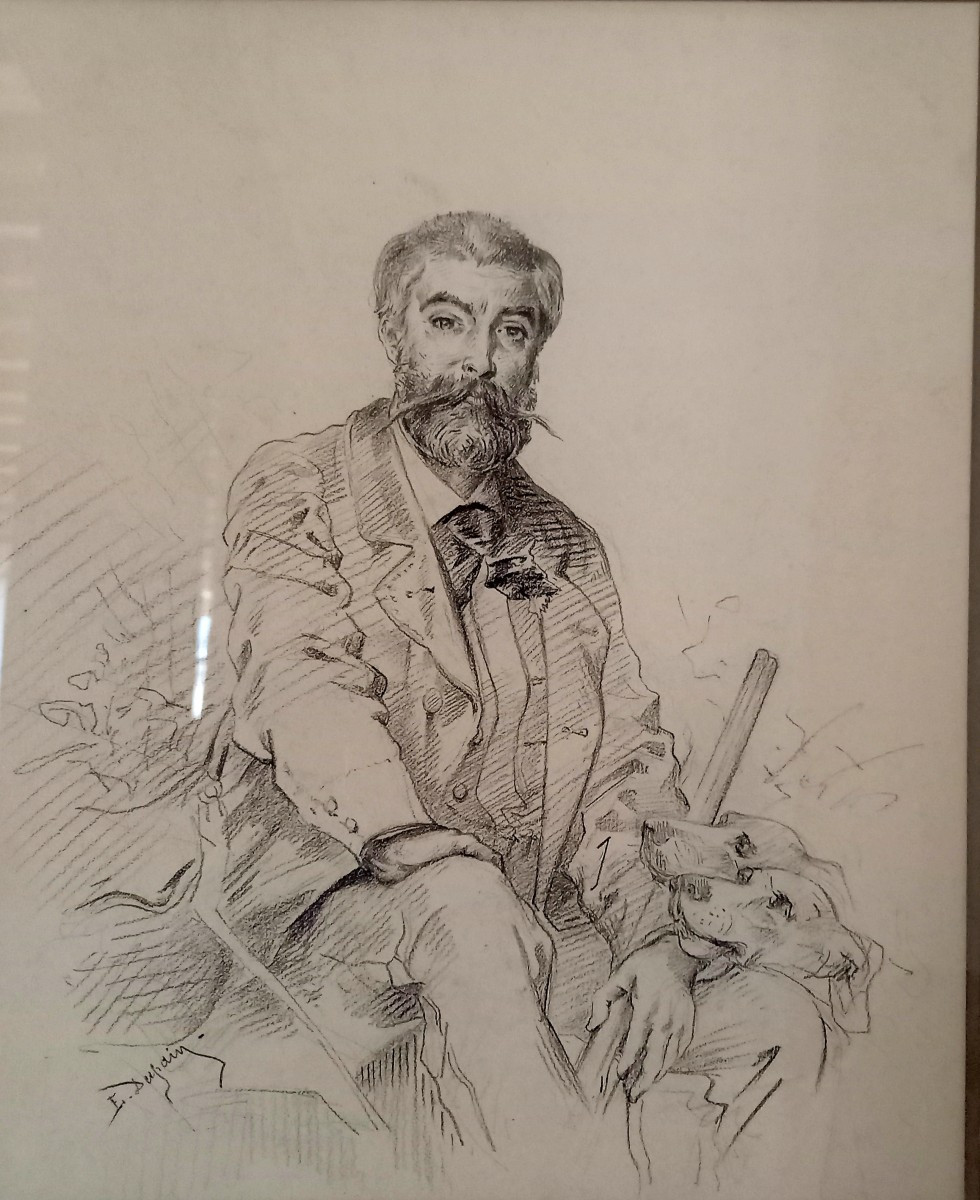 Pencil Drawing By Dupain Edmond Louis