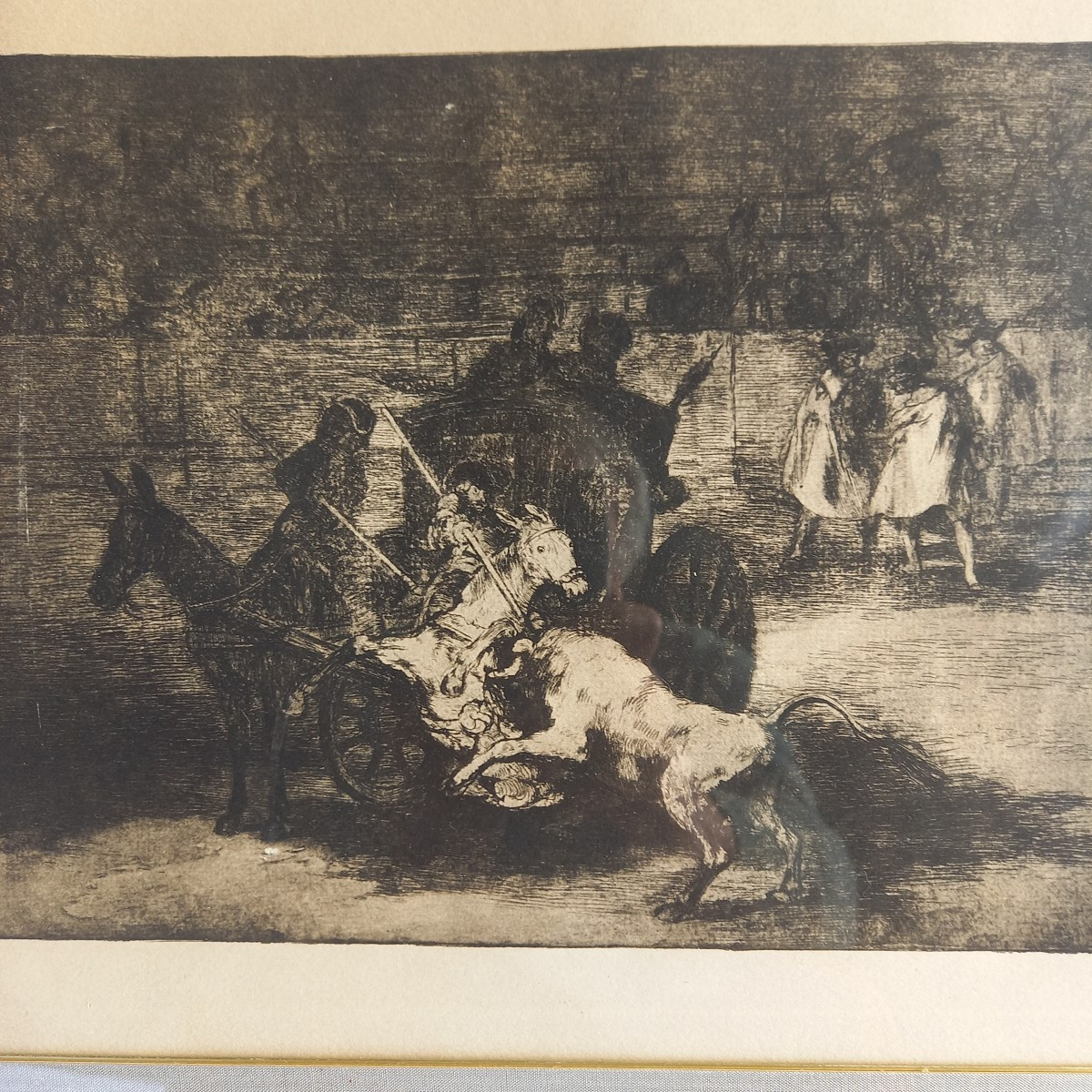 Francisco De Goya 2 Engravings "toromaquia"-photo-4