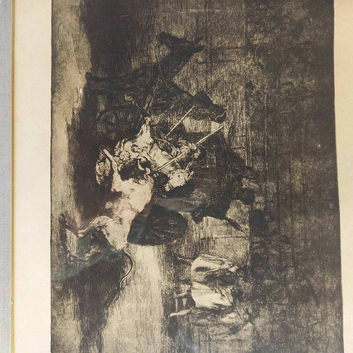 Francisco De Goya 2 Engravings "toromaquia"-photo-5