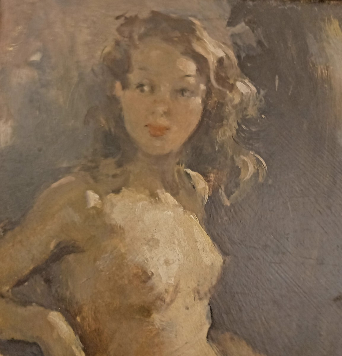 Oil On Hardboard. Pierre Grisot “naked”-photo-4