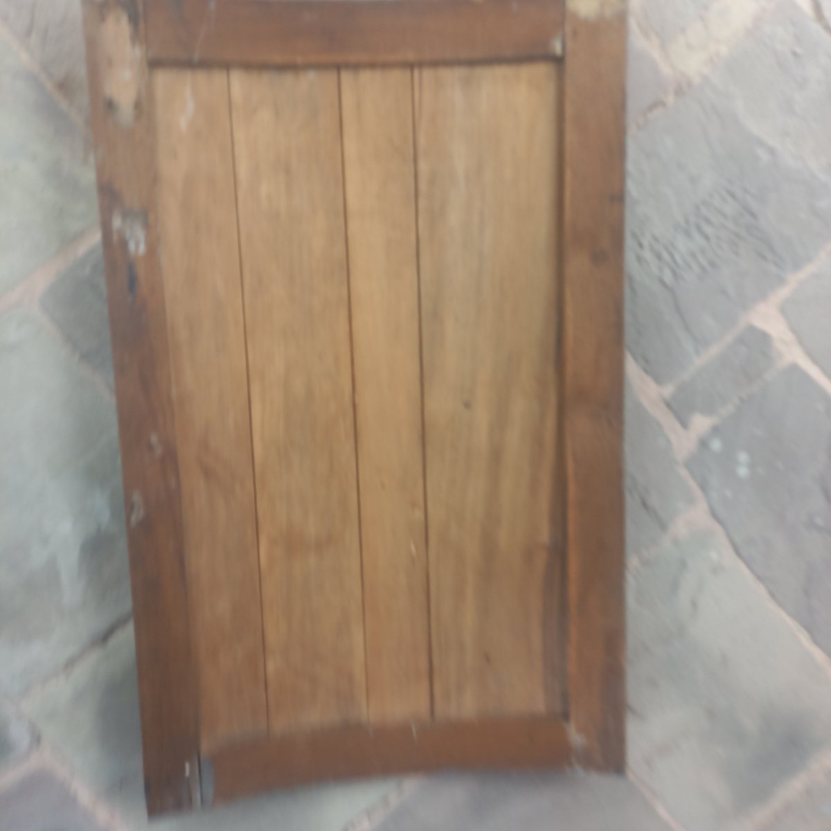 Two 19th-century Oil Paintings Of Figures On Wooden Doors-photo-8