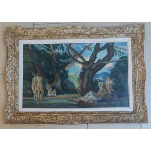 Breuillaud André huile sur toile "l'été "vers 1925