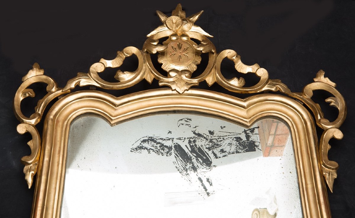 Antique Mirror 19th Century Period-photo-2