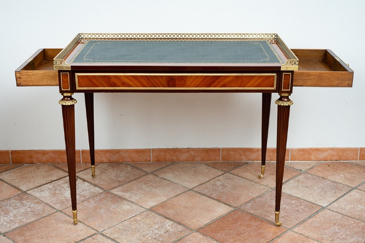 Antique Napoleon III Desk, 19th Century Period.-photo-3