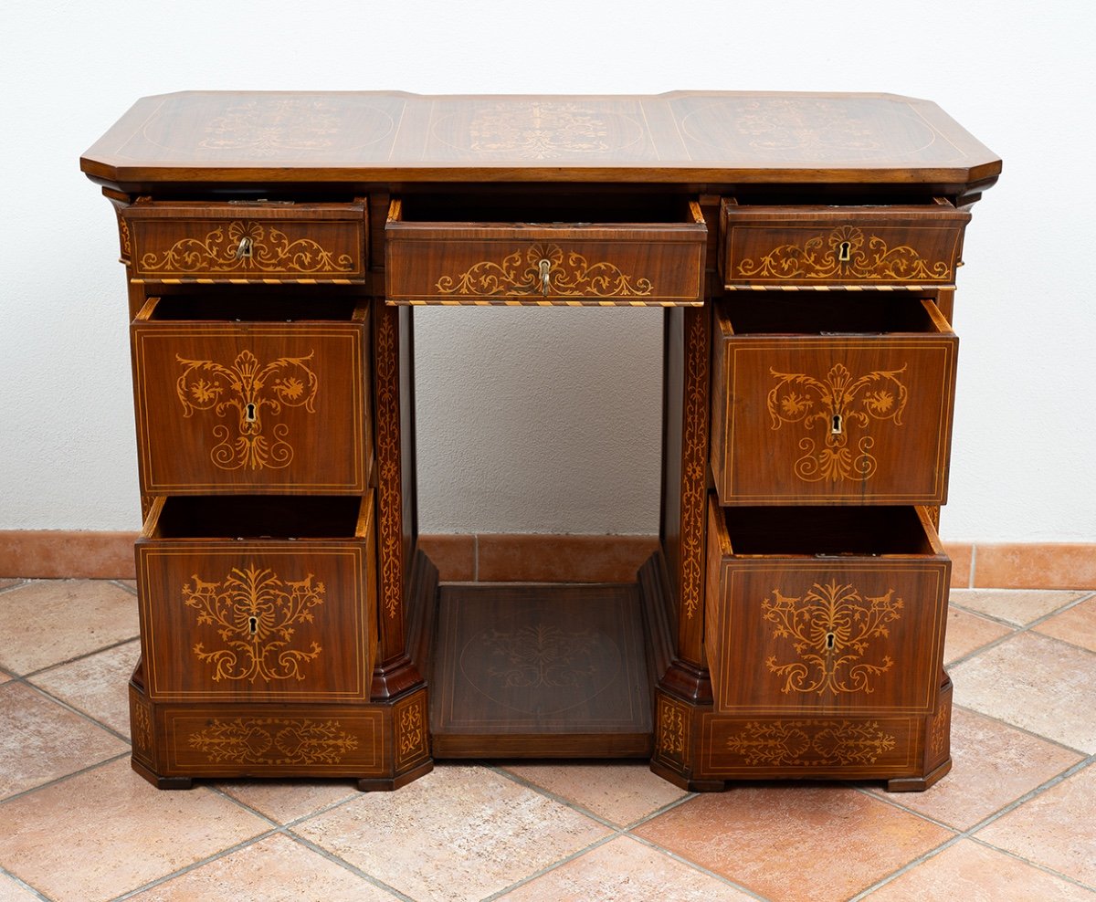 Neapolitan Smith Desk 19th Century Period.-photo-4