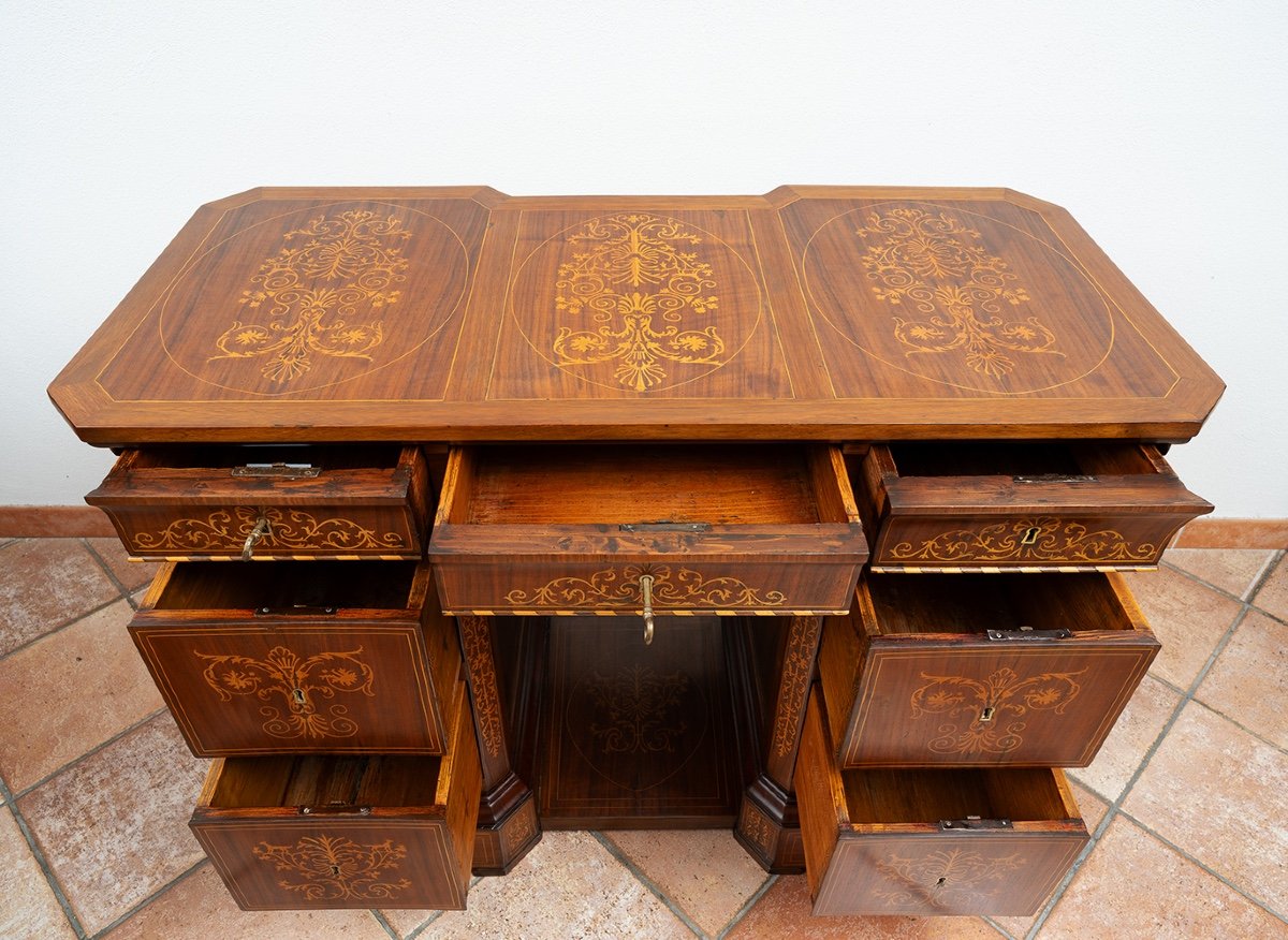 Neapolitan Smith Desk 19th Century Period.-photo-5