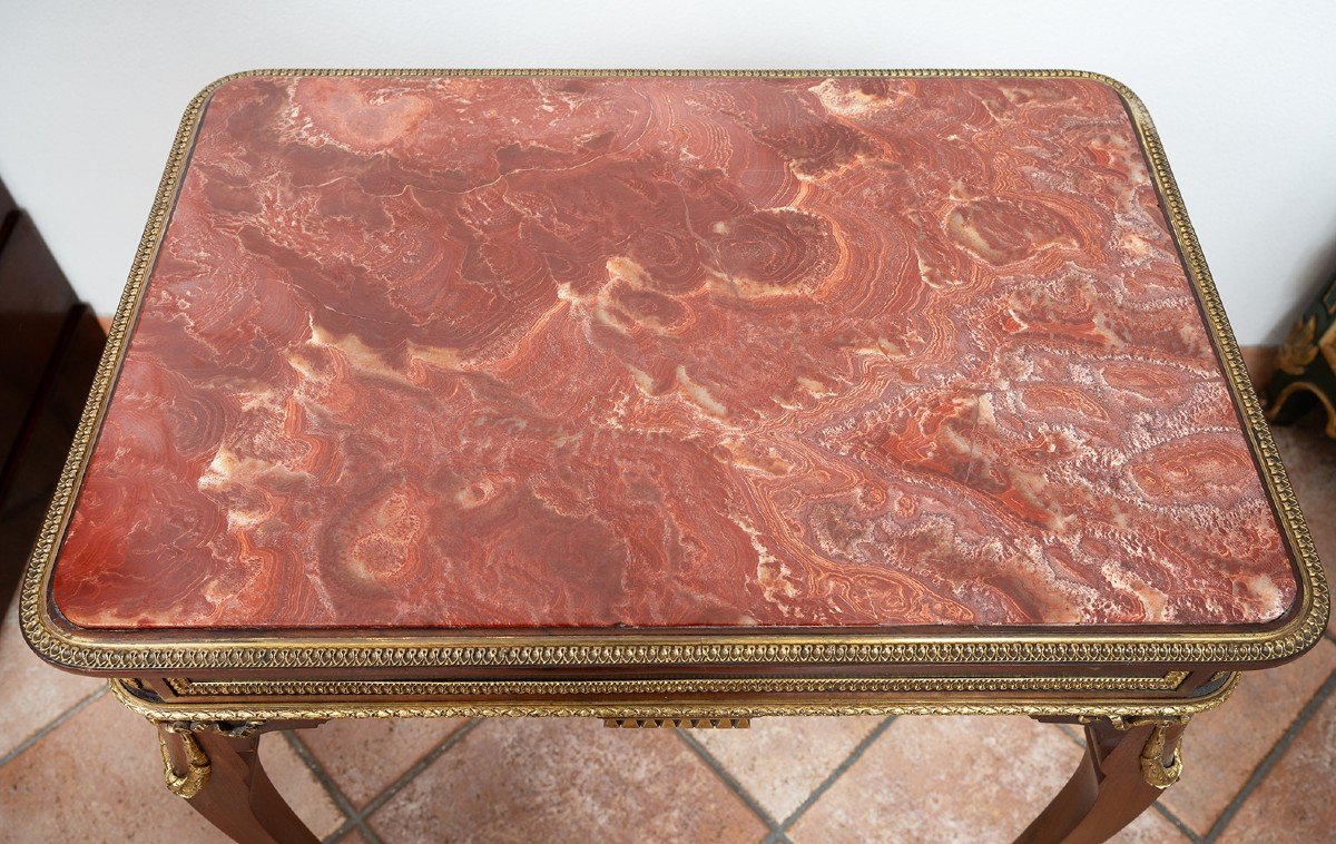 Petit Table Ancienne Napoléon III, époque 19ème Siècle.-photo-2