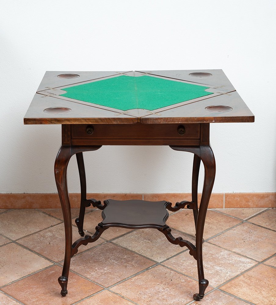 Antique 19th Century England Game Table.-photo-4