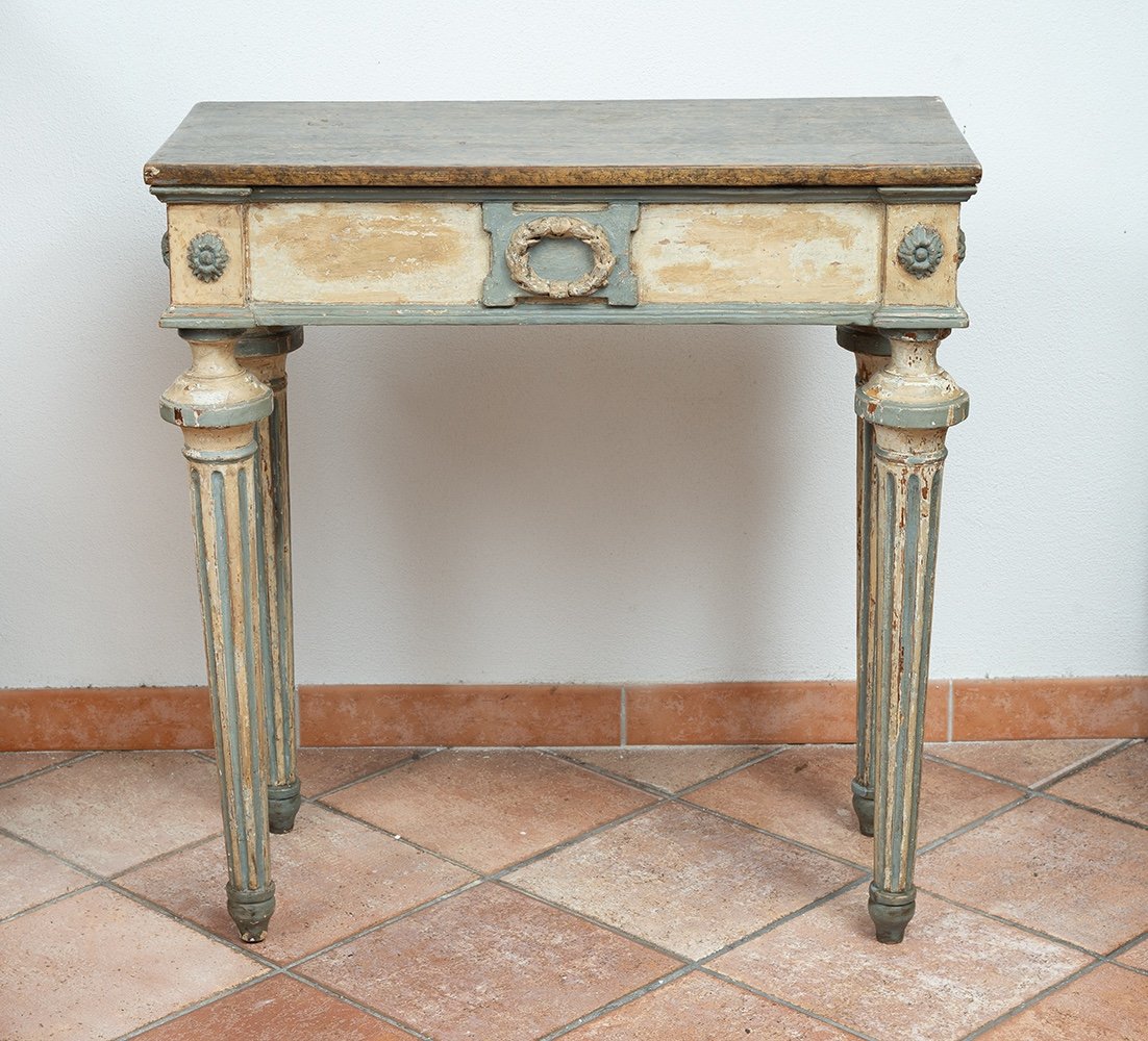 Ancient Piedmontese Console, Early 20th Century Period.-photo-4