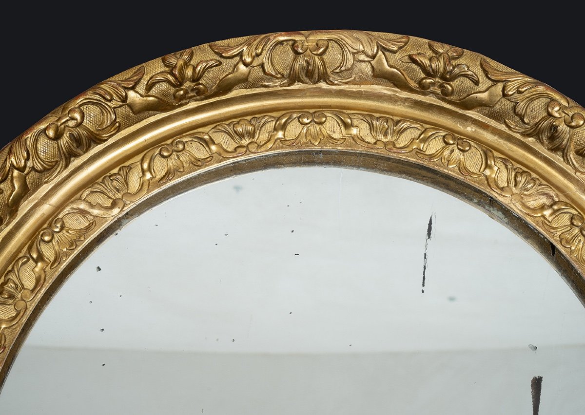 Antique French Louis XVI Mirror, 18th Century Period.-photo-2