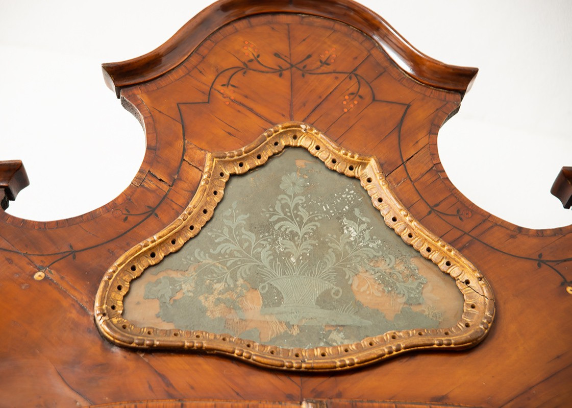 Venetian Louis XV Trumeau In Walnut 18sec.-photo-3