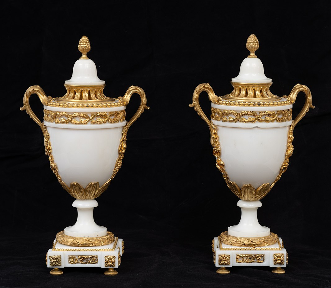 Pair Of Cassolettes France 19th Century.-photo-2