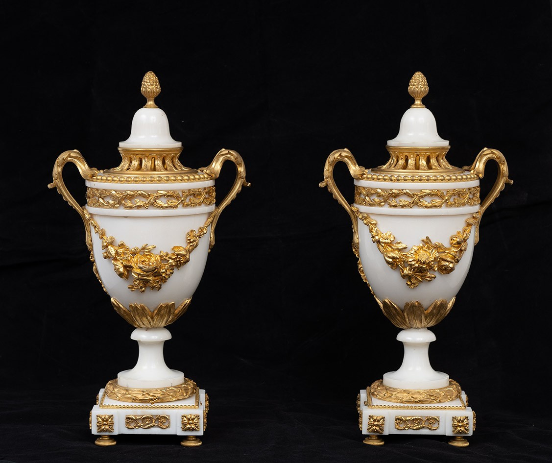 Pair Of Cassolettes France 19th Century.
