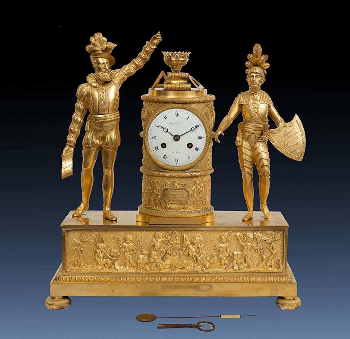 Pendule Ancienne  Française Empire Epoque 19ème Siècle.