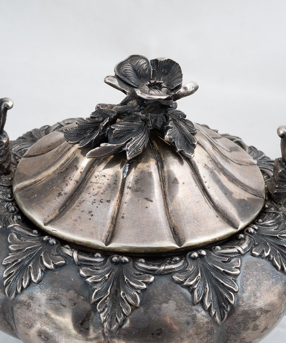 Antique Silver Service Dating Back To The First Half Of The 19th Century.-photo-2