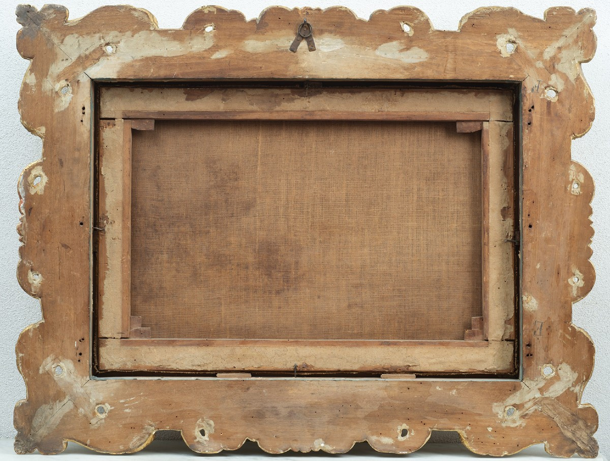 Tableau ancienne à huile sur toile France seconde moitié du XVIIe siècle.-photo-2