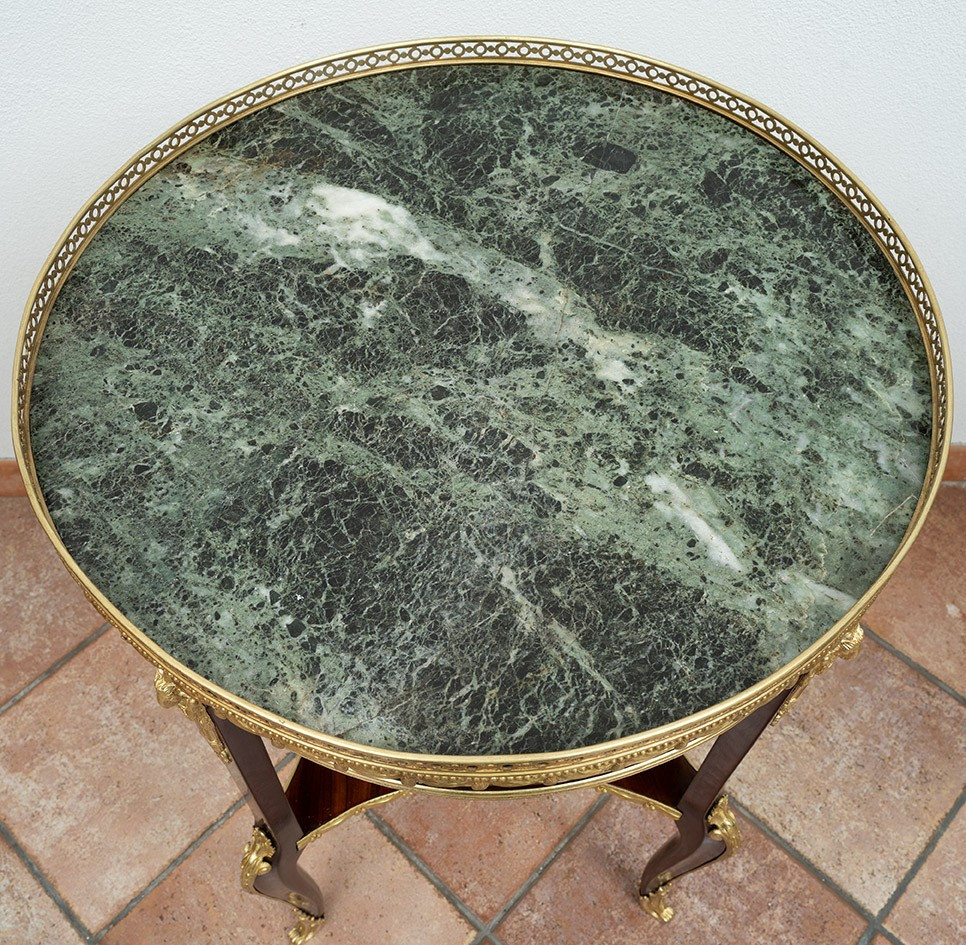 Antique Napoleon III Table, France, 19th Century.-photo-2