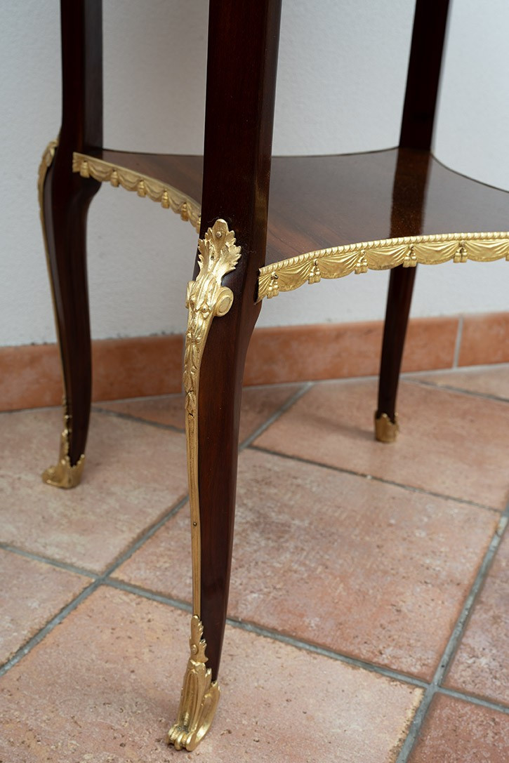 Antique Napoleon III Table, France, 19th Century.-photo-1