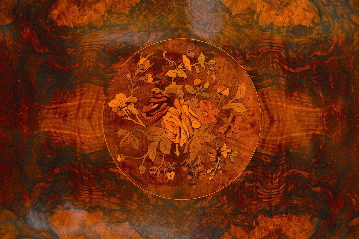 Table victorienne ancienne, Angleterre, première moitié du XIXe siècle.-photo-3
