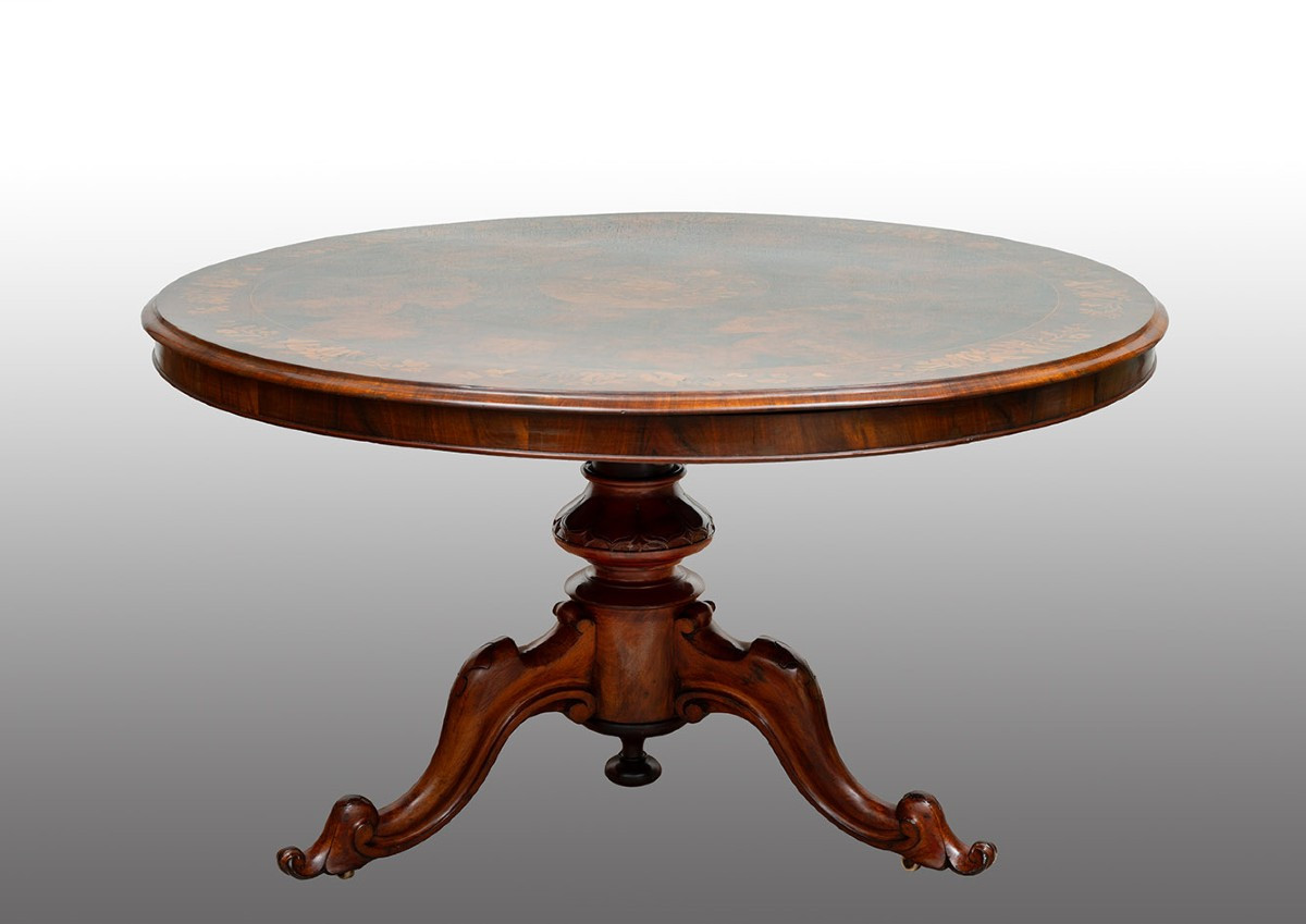 Table victorienne ancienne, Angleterre, première moitié du XIXe siècle.-photo-1