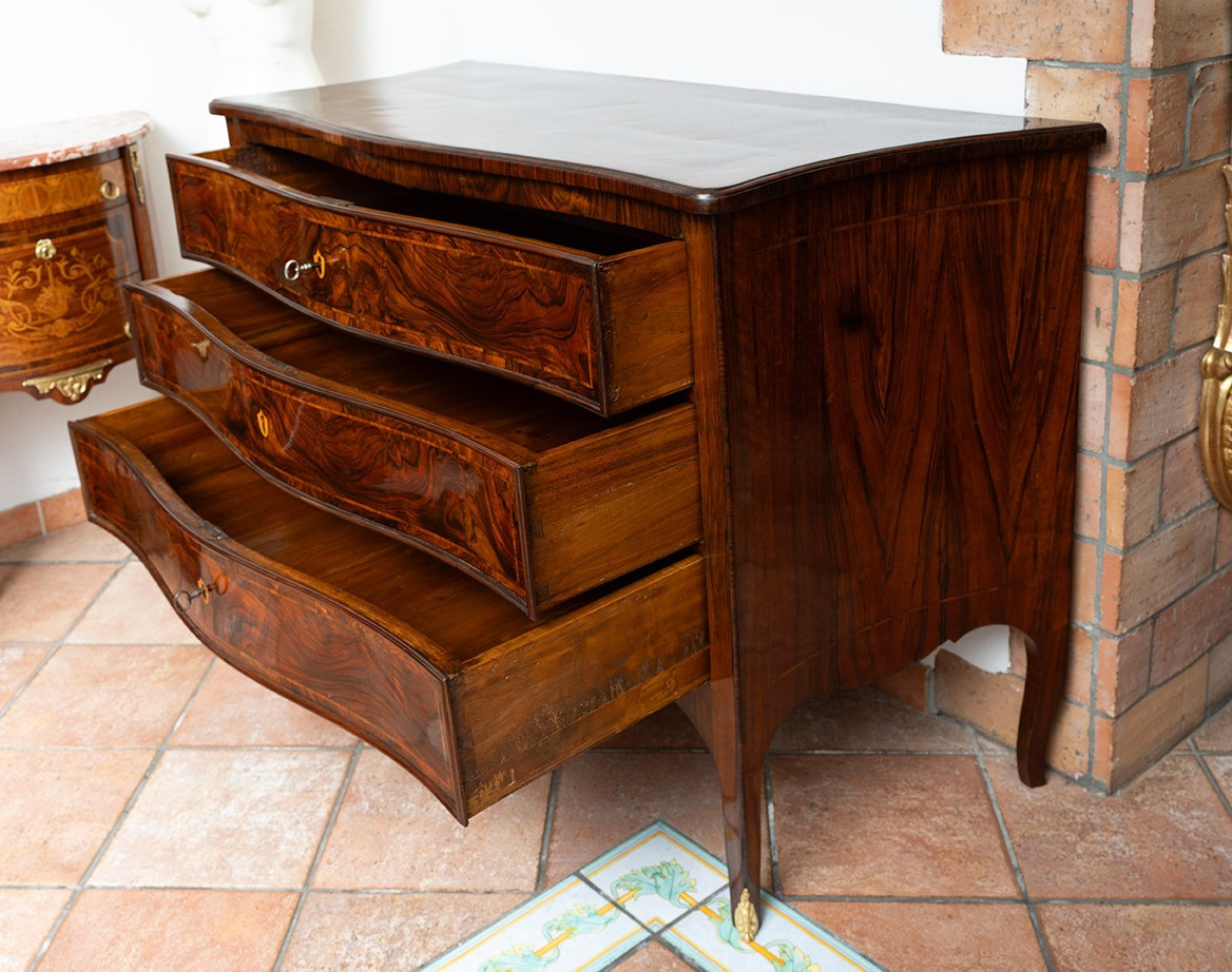 Commode ancienne Louis XIV Napolitaine époque XVIIIe siècle.-photo-4