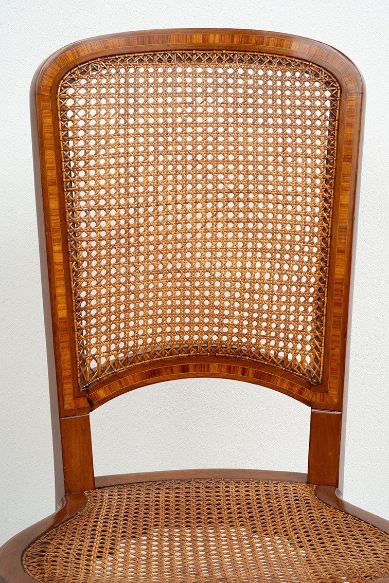 Group Of Four Antique Chairs France 19th Century.-photo-3