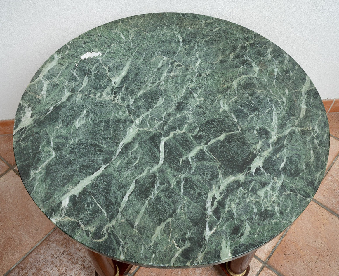 Antique Empire Style Coffee Table, France, 20th Century.-photo-3