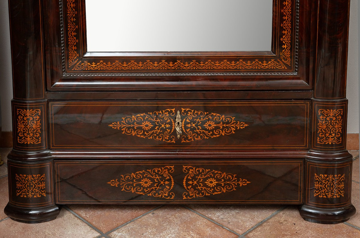 Armoire Smith napolitaine ancienne du début du 19ème siècle-photo-1