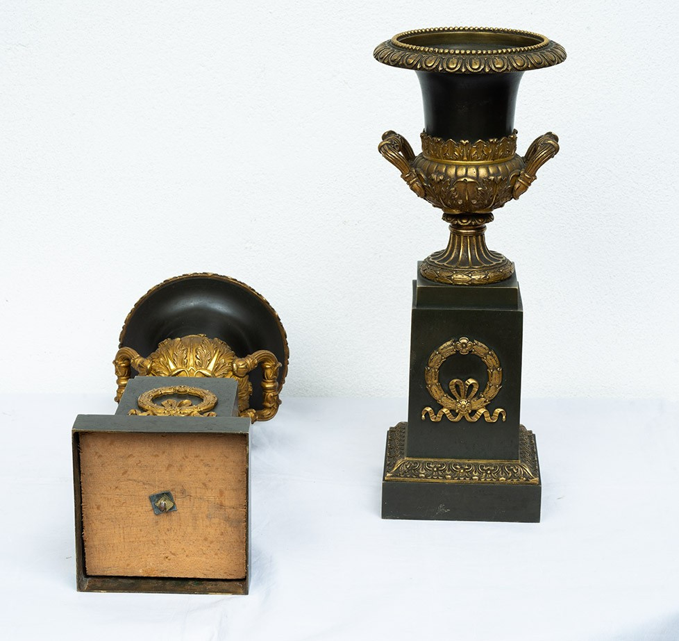 Pair Of Cassolettes, France, Early 19th Century.-photo-1