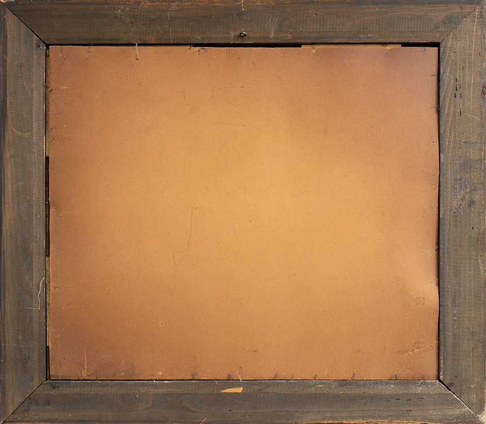 Tableau ancienne huile sur toile avec cadre contemporain, signée « Nicolas De Corsi 1882-1956 .-photo-4