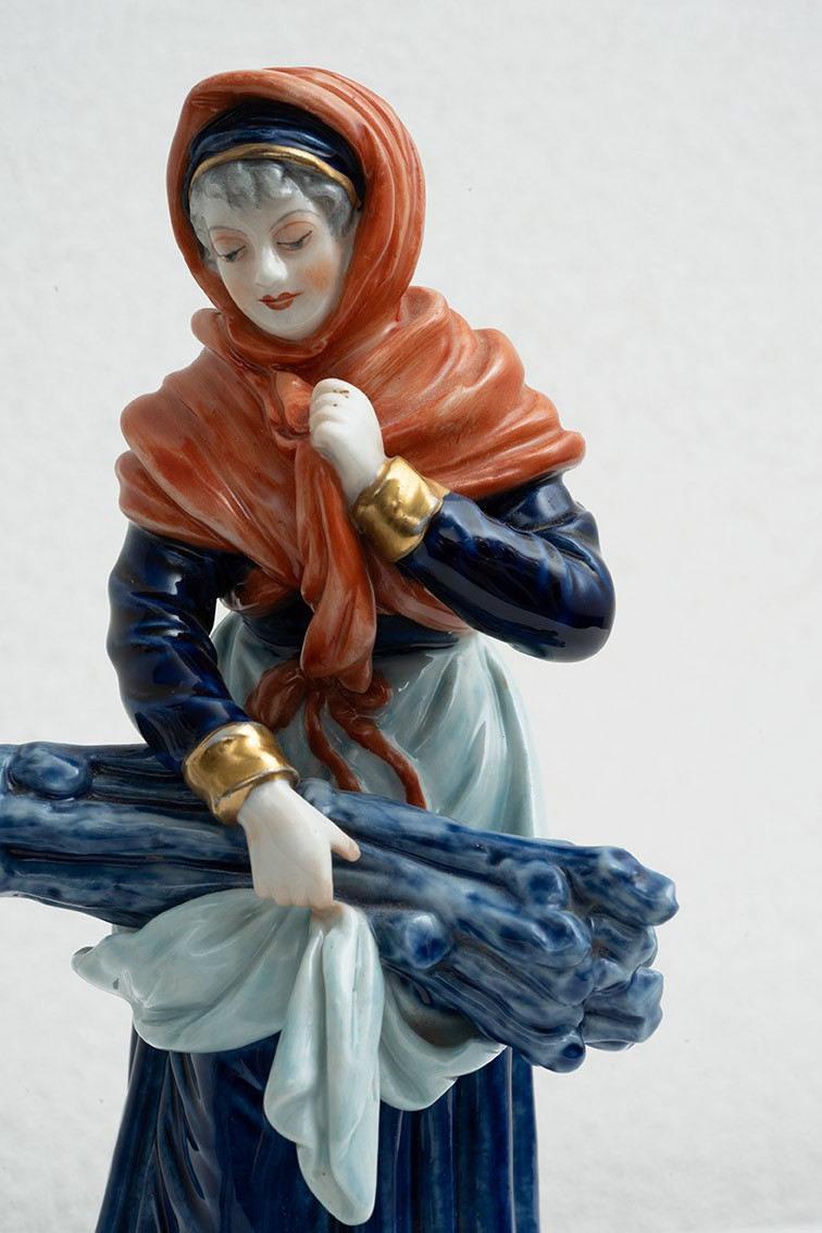 Four Antique Porcelain Sculptures From Naples, 19th Century.-photo-2