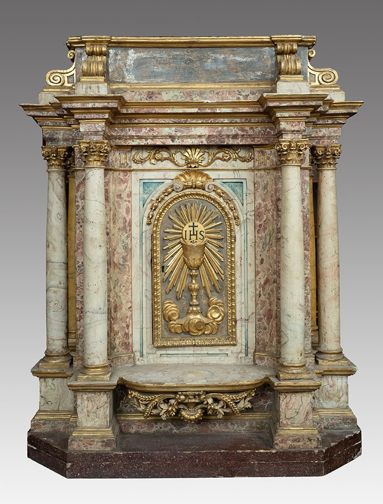 Ancient Tabernacle Of Roman Origin 17th Century.