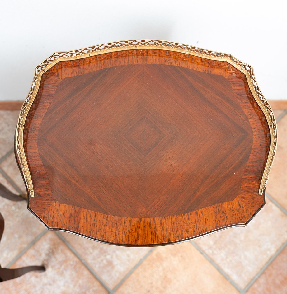 Paire de tables de chevet anciennes Napoléon III, France, fin du XIXe siècle.-photo-4