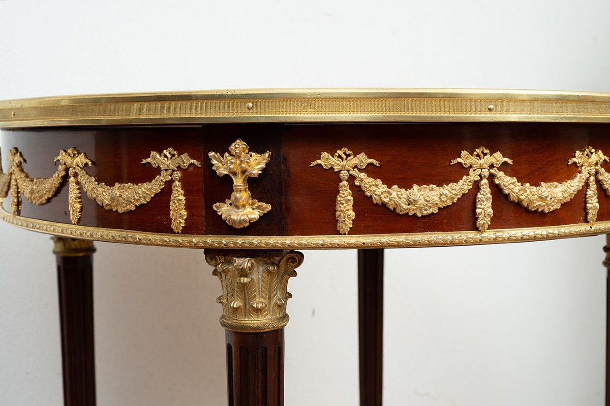 Antique Napoleon III Coffee Table, France, 19th Century.-photo-3