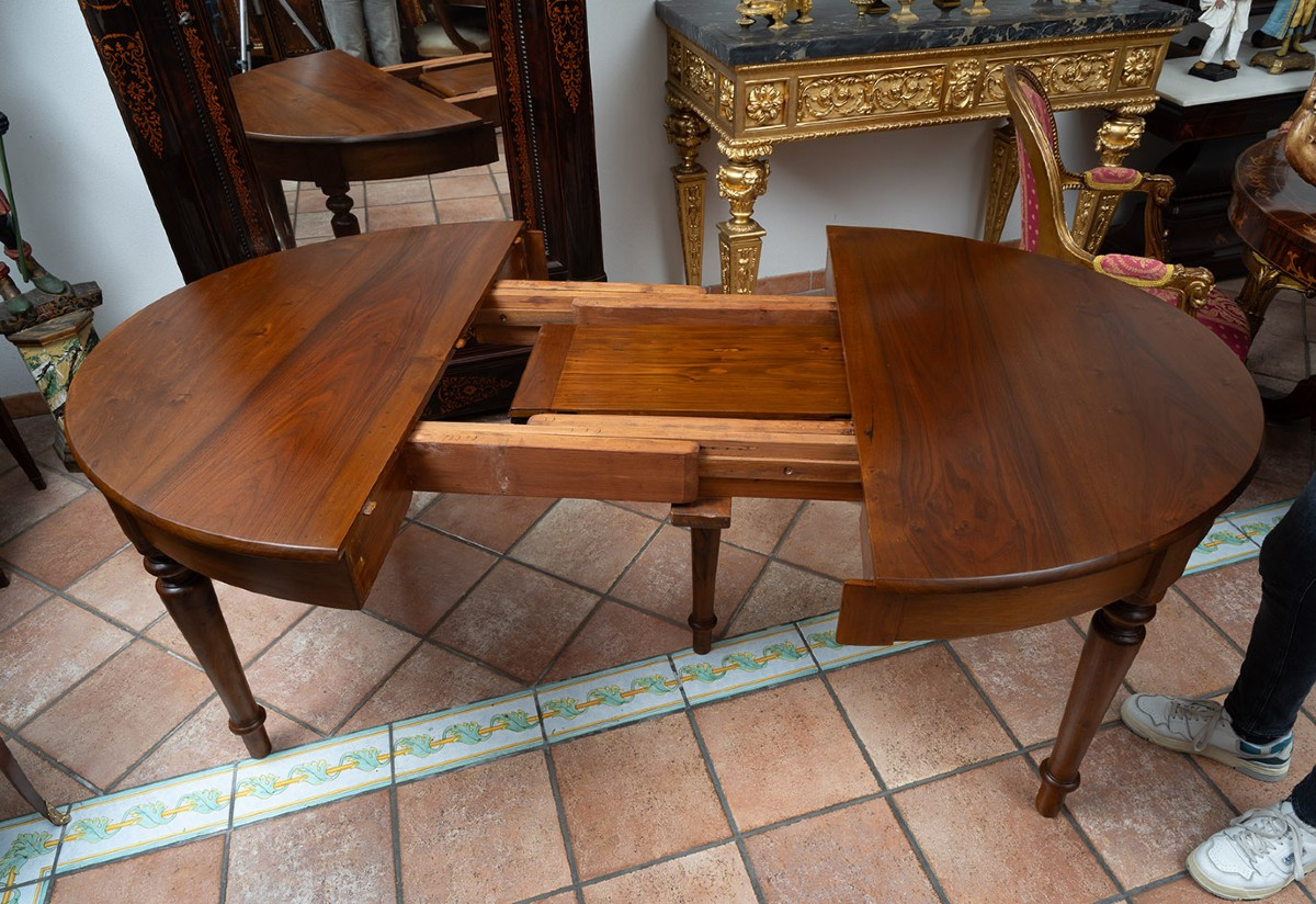Antique Louis Philippe Neapolitan Table From The 19th Century.-photo-4