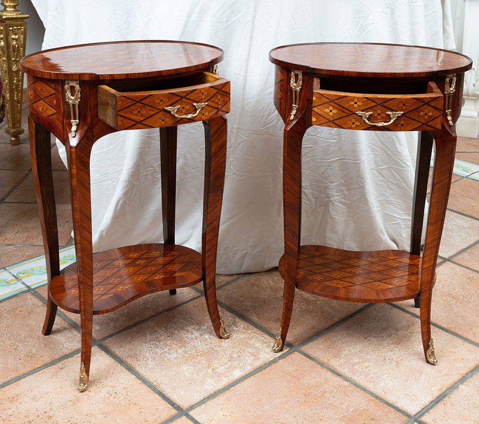 Pair Of Antique Bedside Tables, France, 19th Century.-photo-1