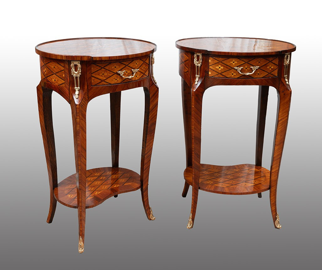 Pair Of Antique Bedside Tables, France, 19th Century.