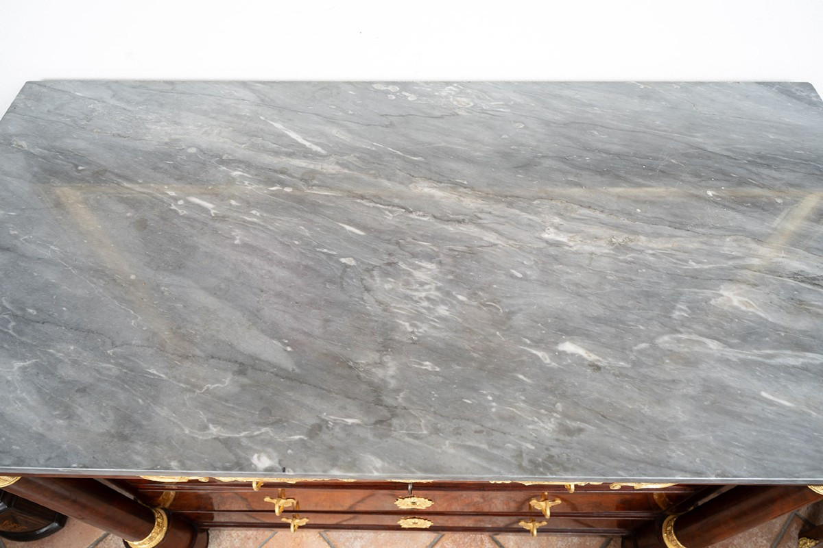 Commode ancienne empire français, début du XIXe siècle.-photo-2