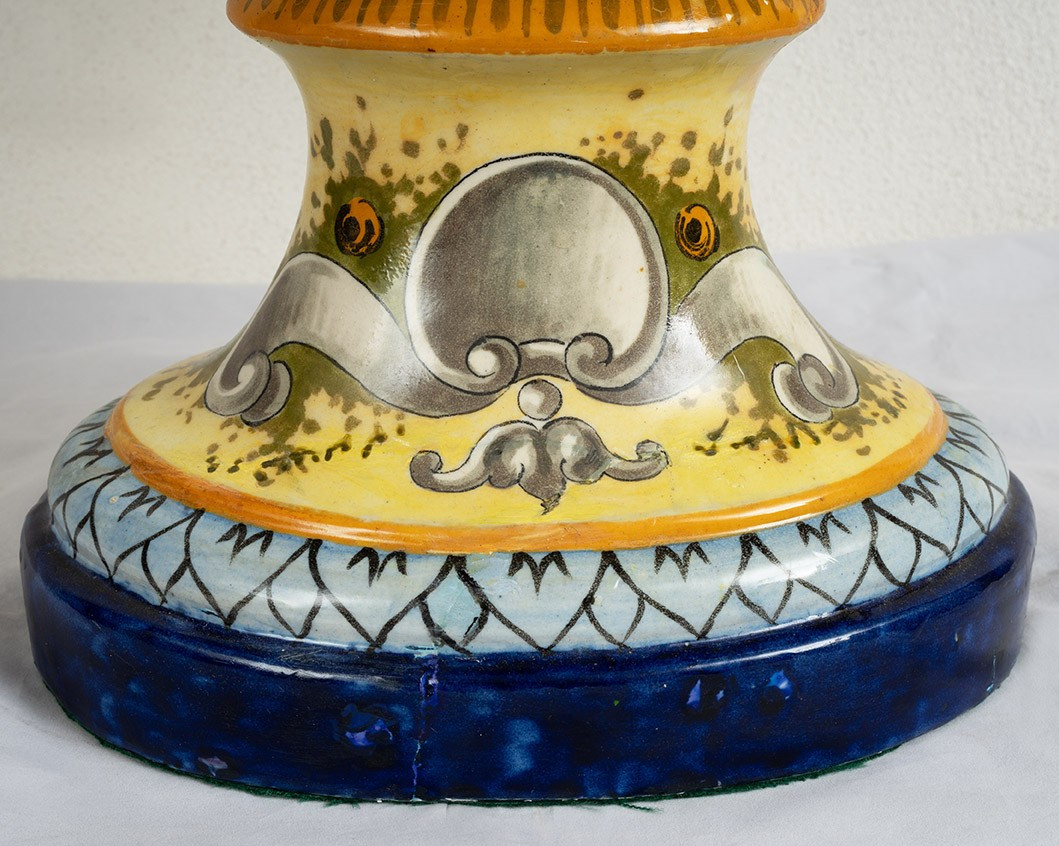 Painted Porcelain Cup, 19th Century Italy-photo-1