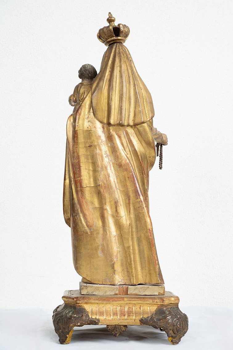 Ancient Wooden Sculpture From Naples, 18th Century.-photo-4