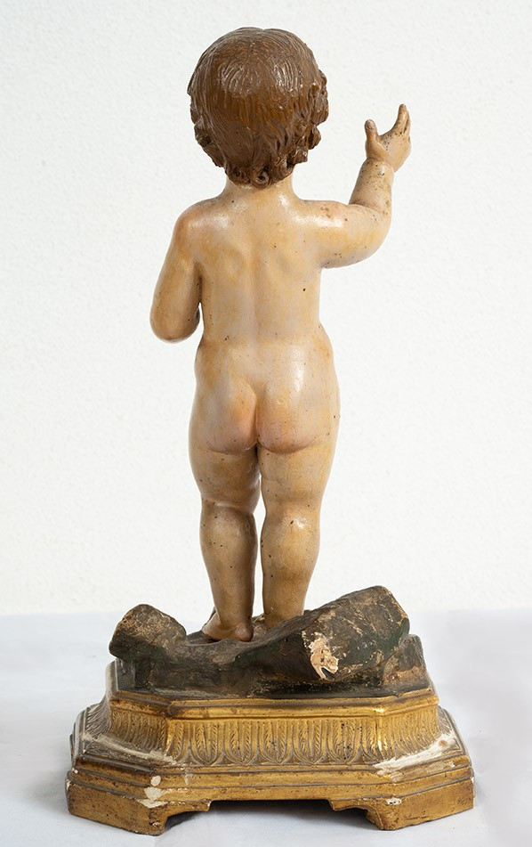 Ancient Wooden Sculpture From Naples, 18th Century.-photo-4