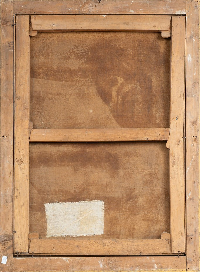 Tableau ancienne signé « Tommaso De Vivo 1867 ». Naples, XIXe siècle.-photo-1