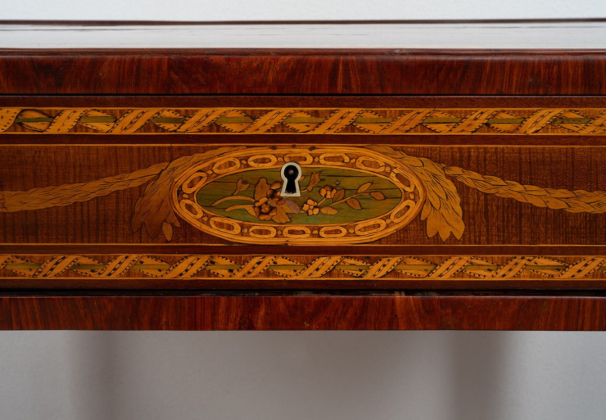 Antique Louis XVI Era Writing Desk, Lombardy (italy), 18th Century.-photo-3