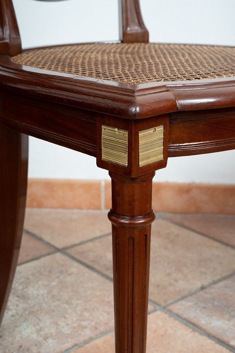 Group Of Six Antique Chairs, France, 19th Century.-photo-2